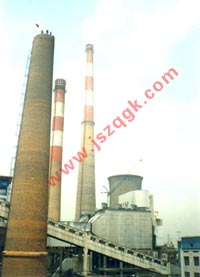  发电厂砖烟囱拆除