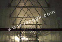  240米烟囱烟道喷砂